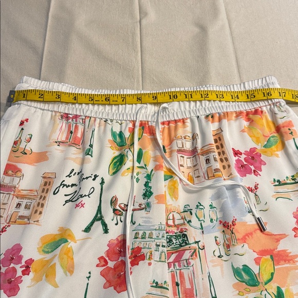KARL LAGERFELD PARIS Colorful Printed Pants - Picture 10 of 15